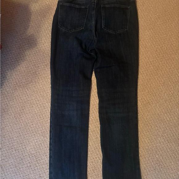 Talbots dark wash straight leg high waist jeans size 8 - Picture 4 of 4